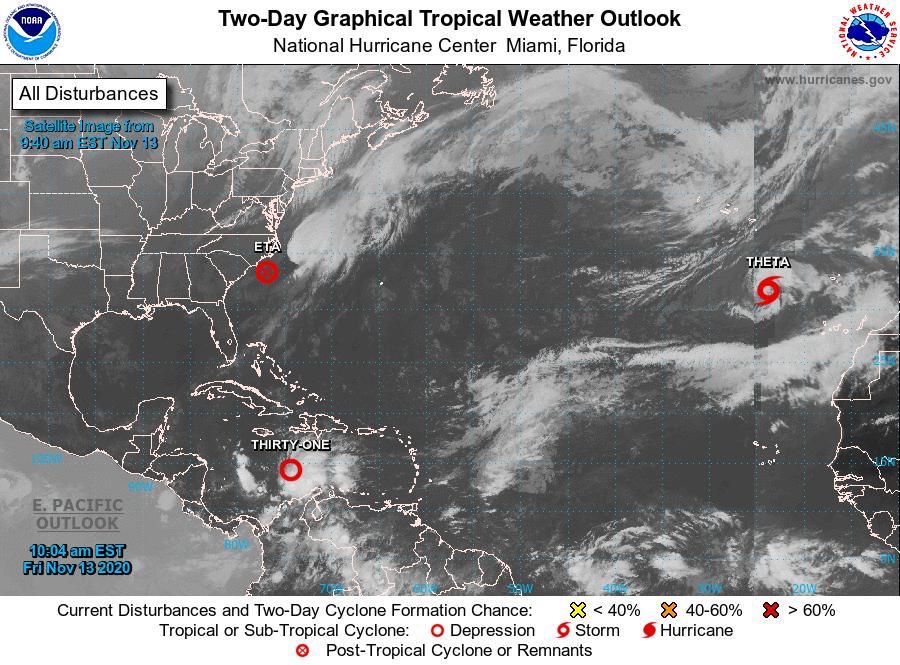 Depresión Tropical podría alcanzar la categoría de Huracán