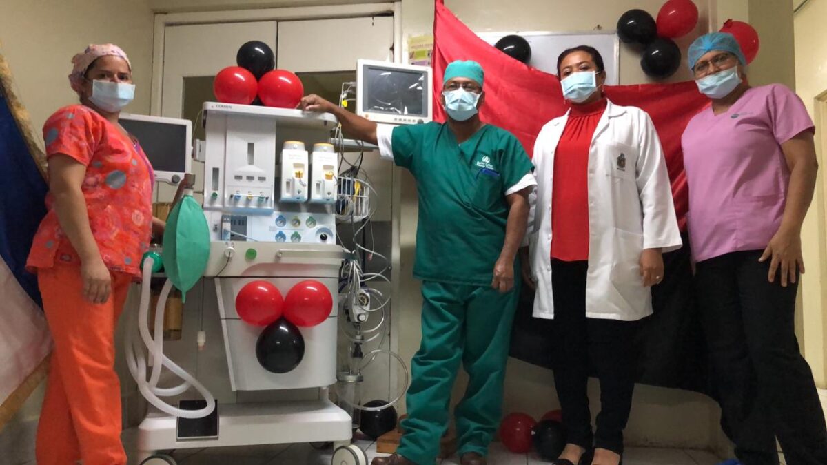 Hospital Primario de Jalapa es dotado de nueva máquina de anestesia