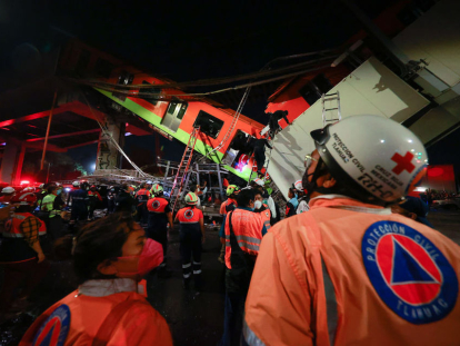 México: 23 fallecidos deja el desplome un puente del metro