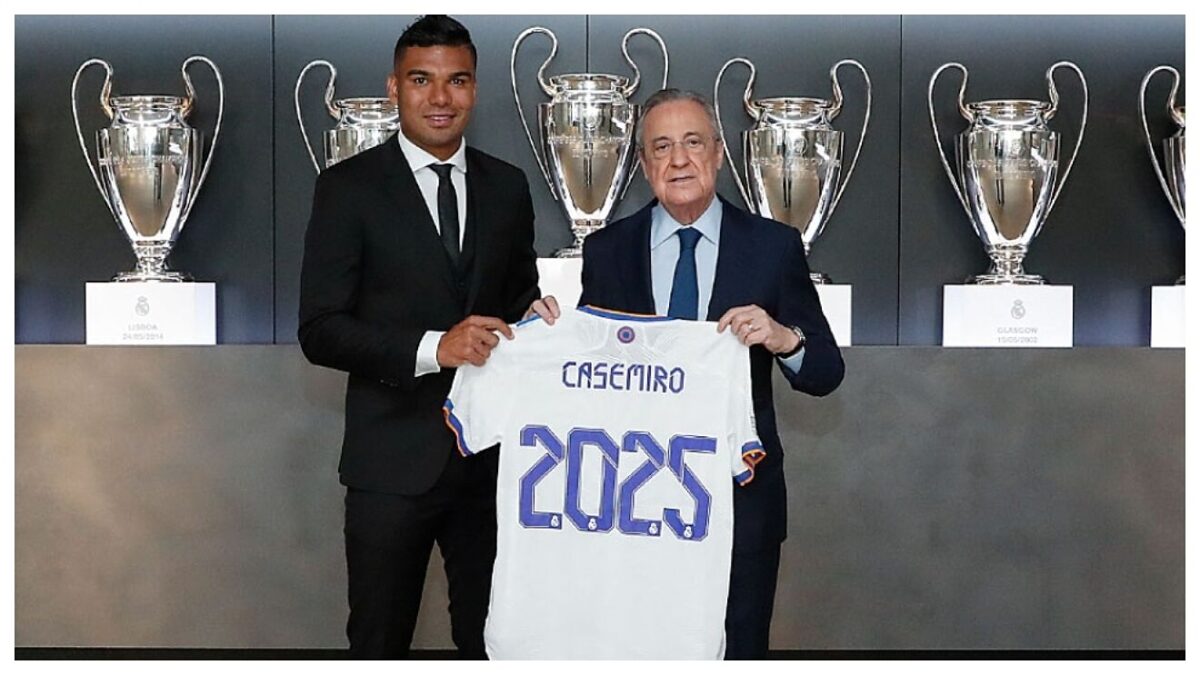 Casemiro renueva contrato con el Real Madrid hasta el 2025