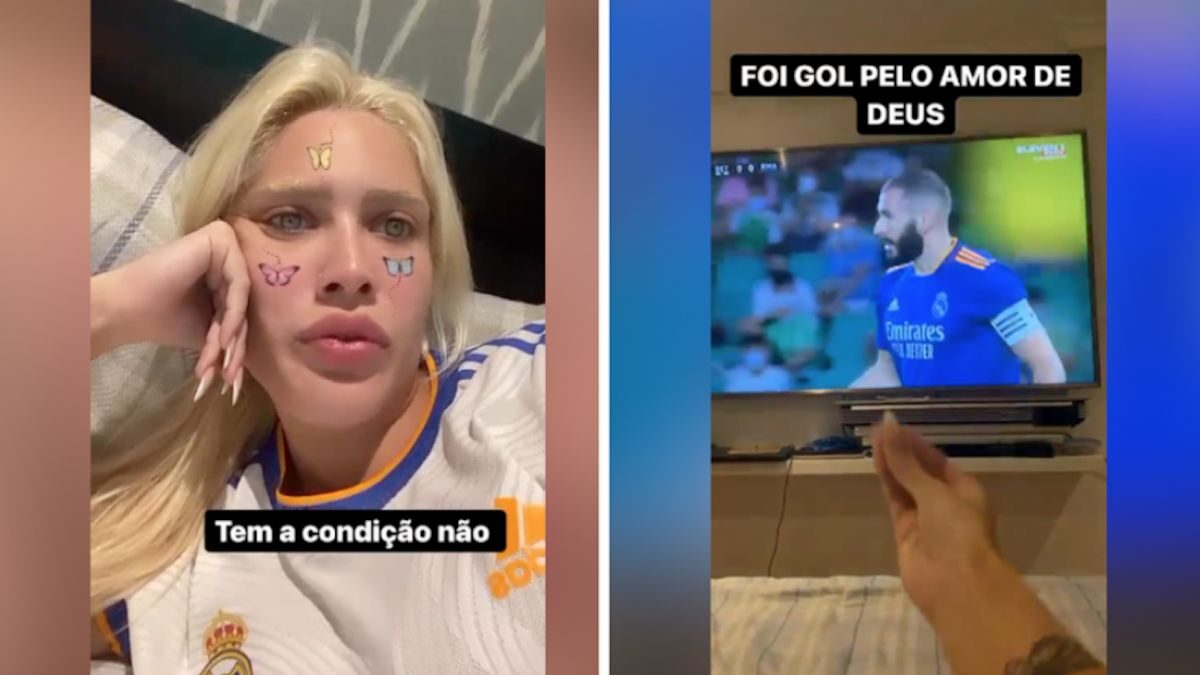 Karoline Lima, novia de Militao celebra emocionada los goles de Benzema