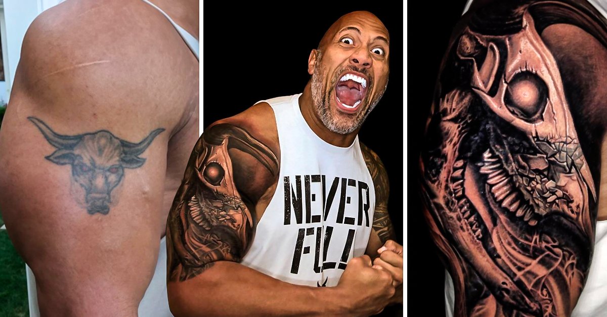 Dwayne Johnson presume su tatuaje tras cuatro años de trabajo
