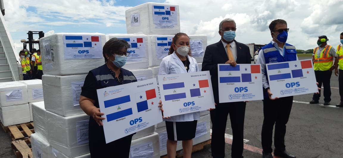 Nicaragua recibe más de 243 mil vacunas AstraZeneca donadas por Panamá