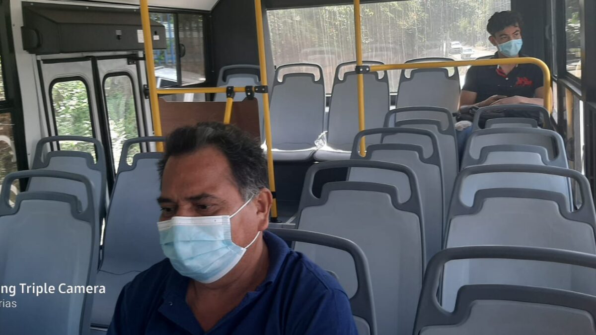 Managua: ciudadanos viajan cómodos en los nuevos buses de la ruta 262