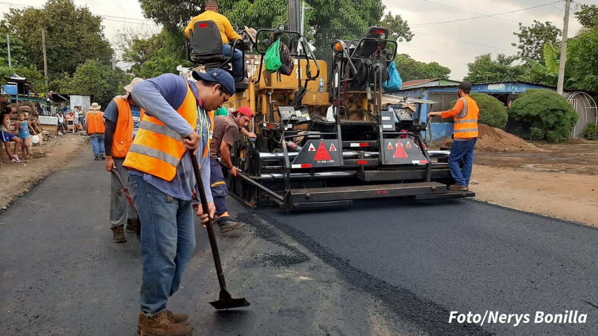 Avanza satisfactoriamente reparación de calles en Managua