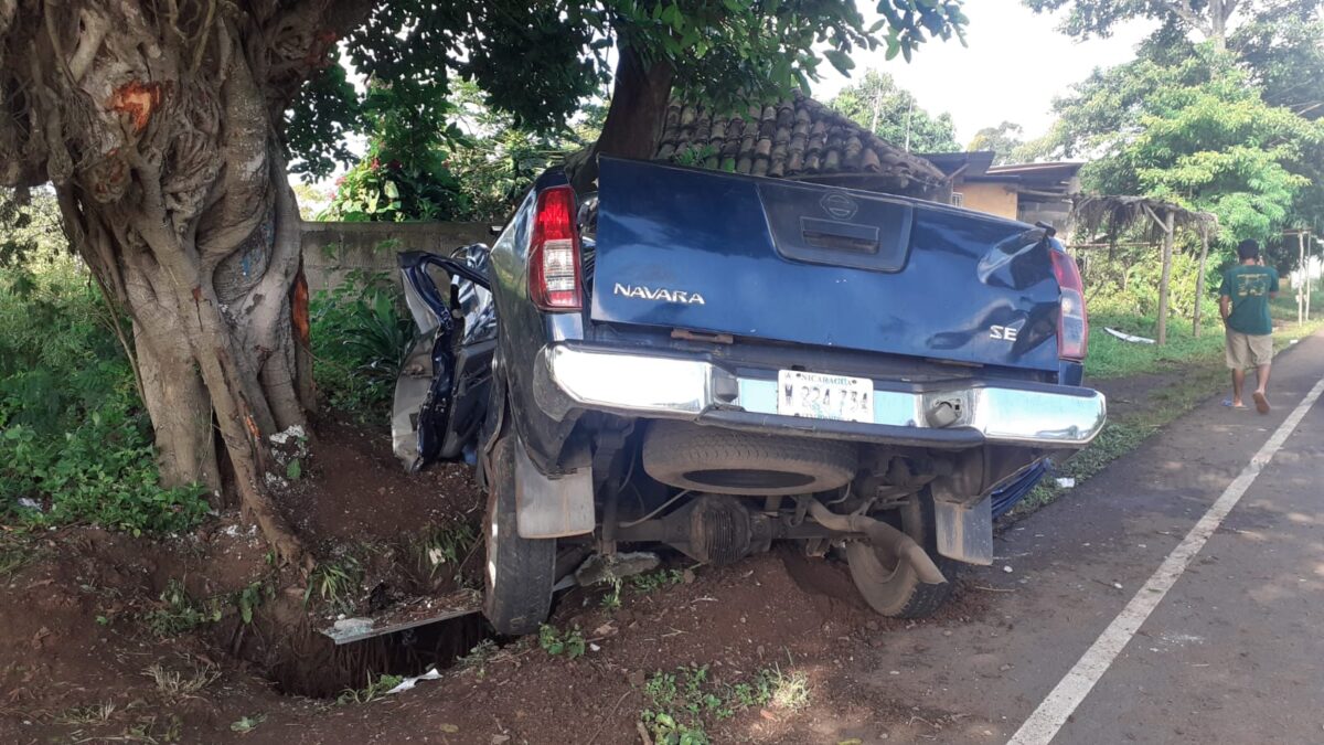 Fallece conductor de camioneta accidentada en La Paz, Carazo