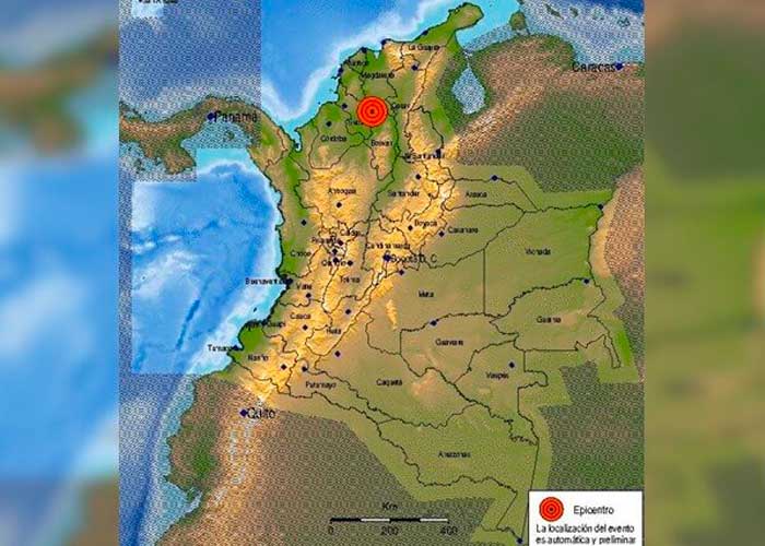 Fuerte sismo de magnitud 5,1 sacude varias regiones de Colombia