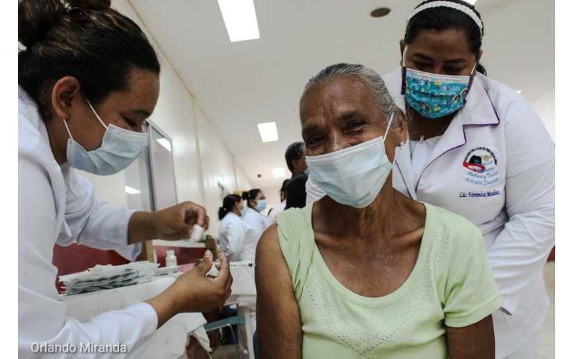 Casi 50% de la población en Nicaragua se ha vacunado contra la Covid-19
