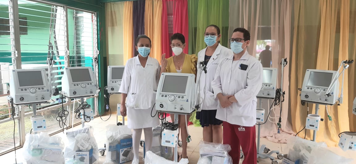Más modernos ventiladores recibe el hospital Manolo Morales de Managua