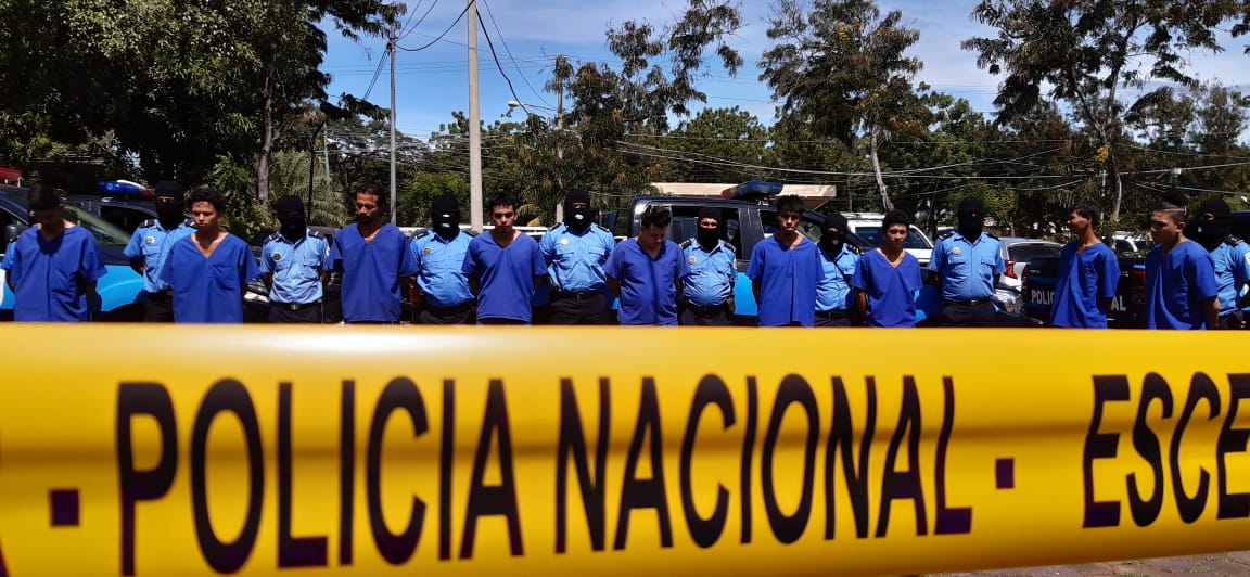 52 delincuentes son arrestados recientemente en Nicaragua