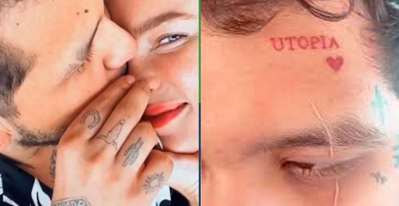 Christian Nodal luce nuevo tatuaje que hace honor a Belinda