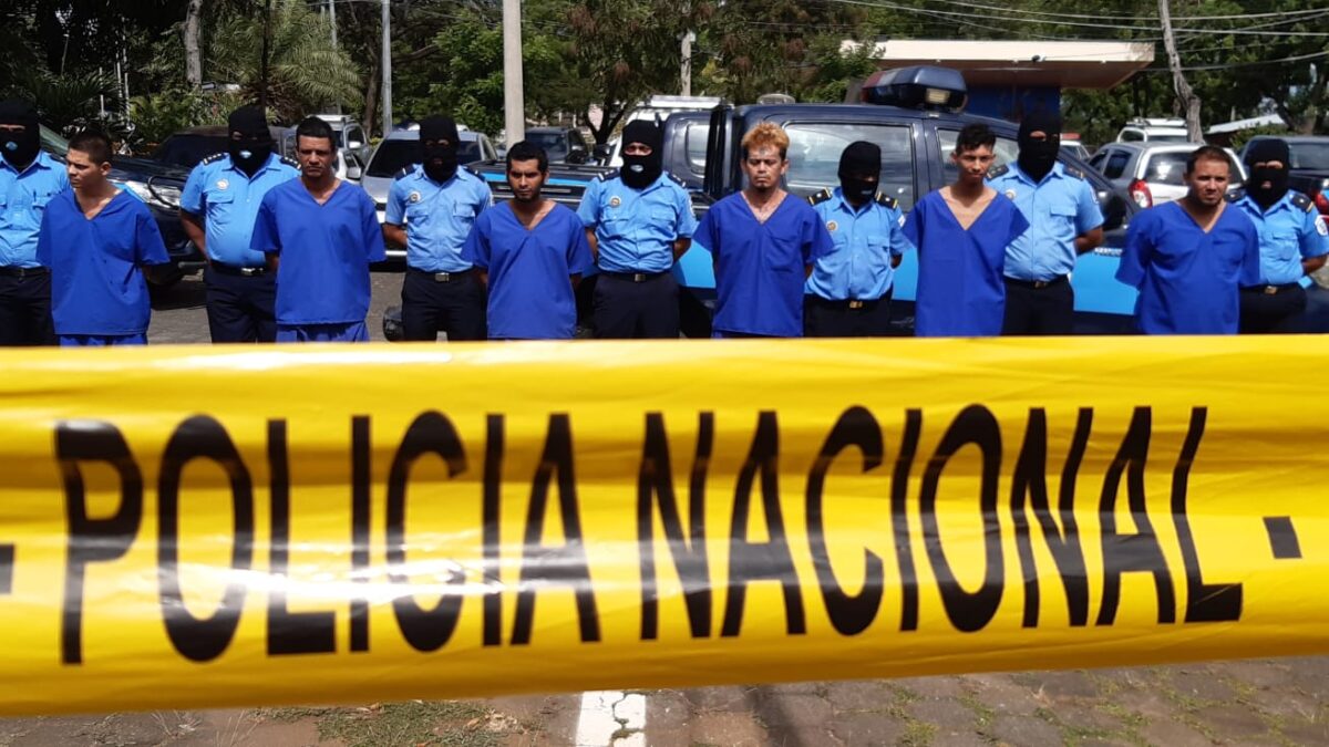37 presuntos delincuentes arrestados recientemente en Nicaragua