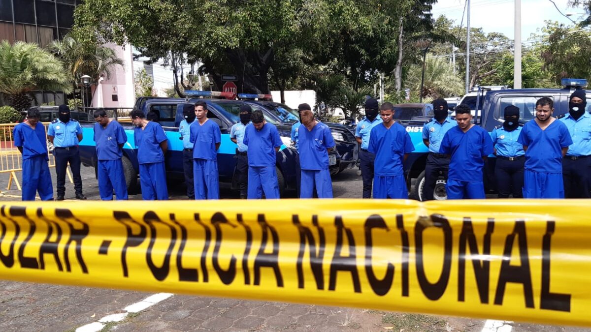 Arrestan a 44 presuntos delincuentes en Nicaragua