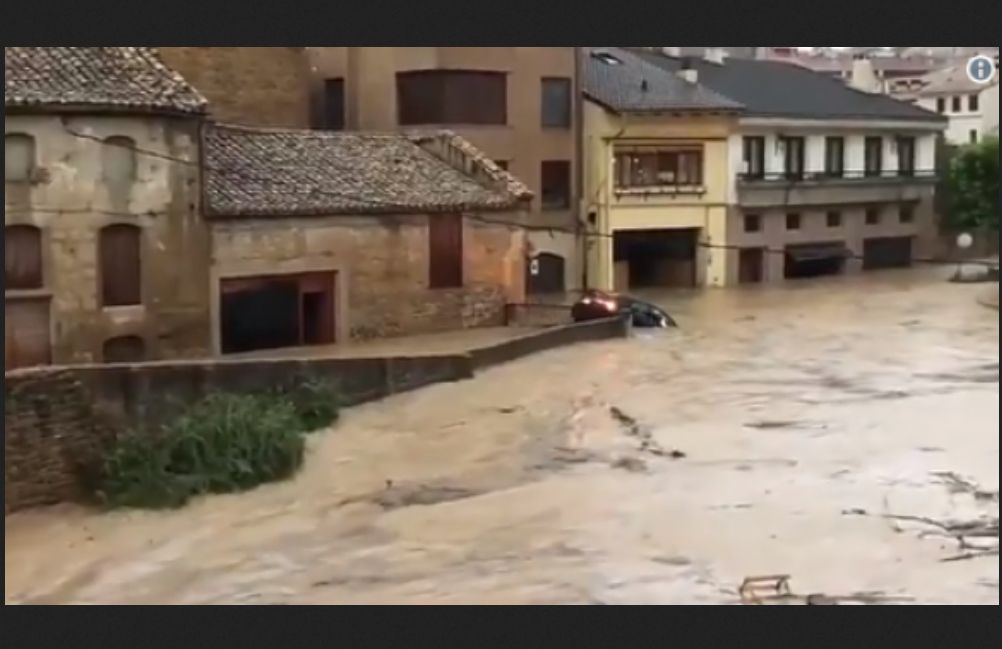 España: fuertes lluvias dejan un muerto y masivas evacuaciones en Navarra