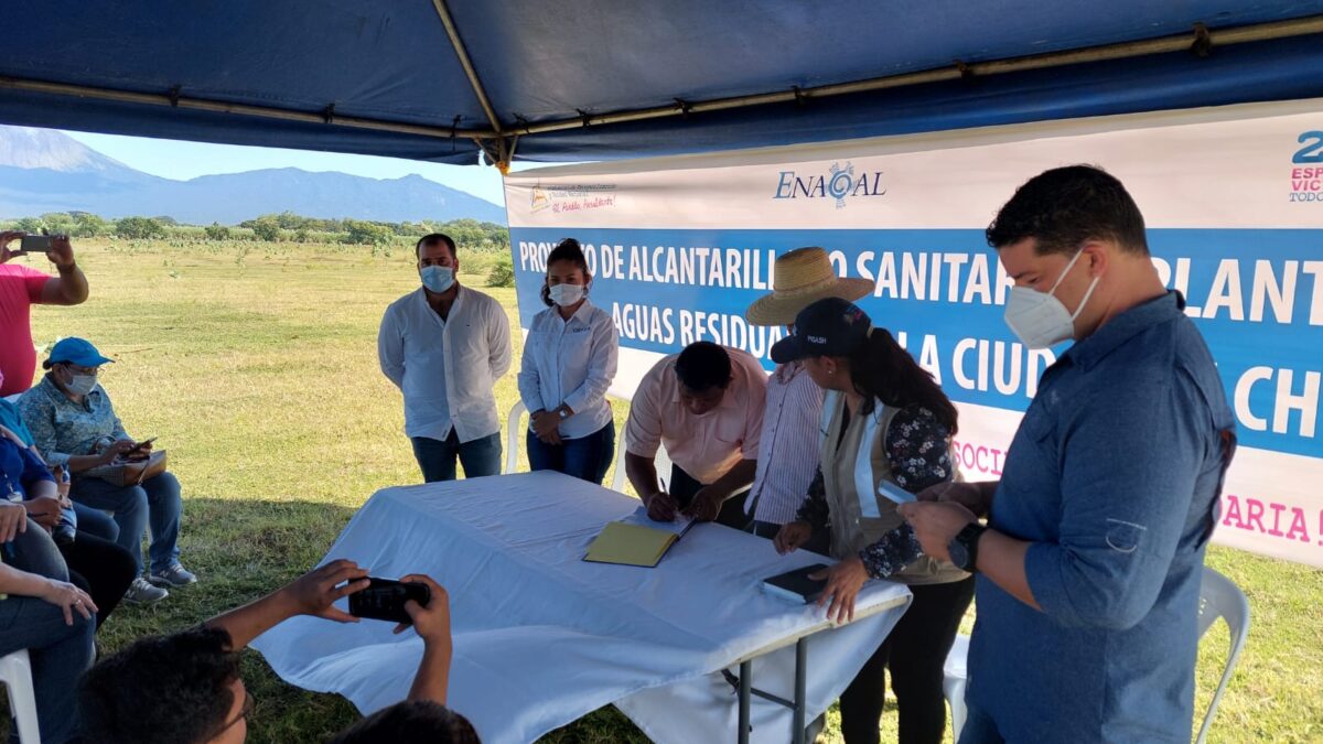Entregan sitio para proyecto de agua y saneamiento en Chichigalpa