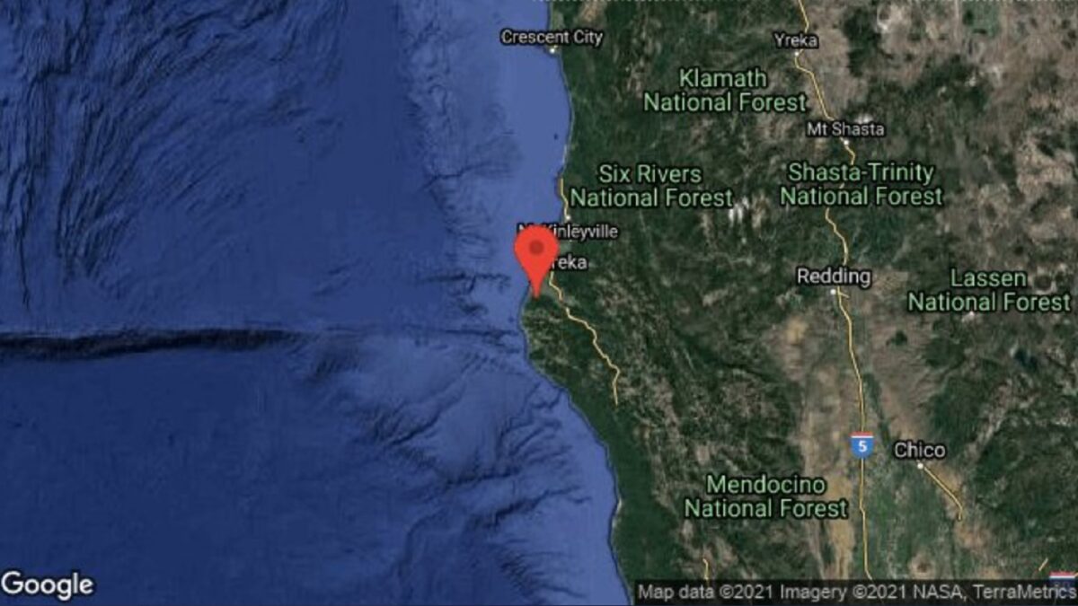 Registran sismo de magnitud 6,2 frente a las costas de California