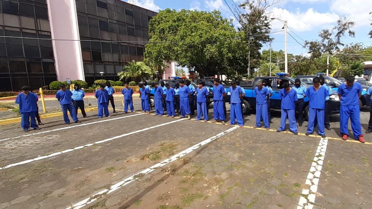 47 presuntos delincuentes arrestados recientemente en Nicaragua