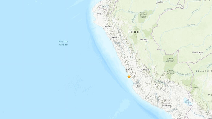 Fuerte sismo de magnitud 5,6 se registra en Lima, Perú