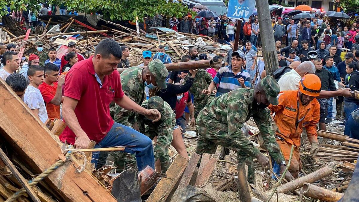 Colombia: deslizamiento de tierra deja varios muertos y heridos