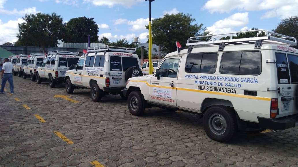 Minsa renueva flota de ambulancias en unidades médicas de Nicaragua