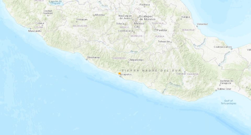Sismo de 4,8 sacude el sureste de Acapulco, Guerrero en México