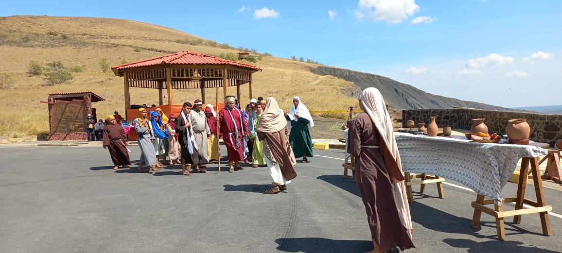 Exitosa presentación de la Judea de Tipitapa en el volcán Masaya