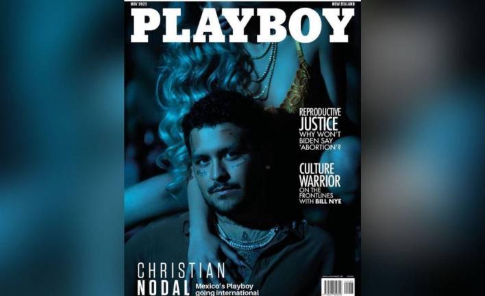 Christian Nodal posa para la portada de Playboy Nueva Zelanda