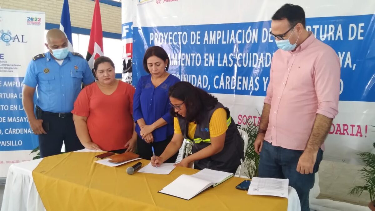 Entregan sitio para la continuidad de saneamiento en cuatro municipios de Estelí  