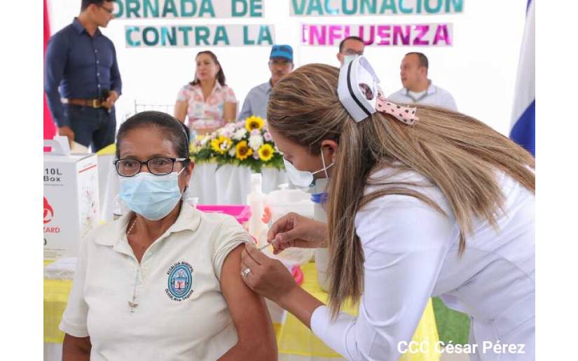 Nicaragua alcanza el 82.5% de vacunados contra la Influenza