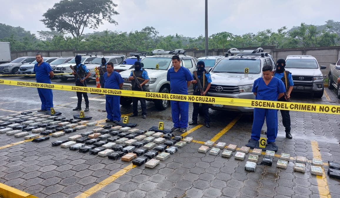 148 kilos de cocaína incautados por la policía en Chontales