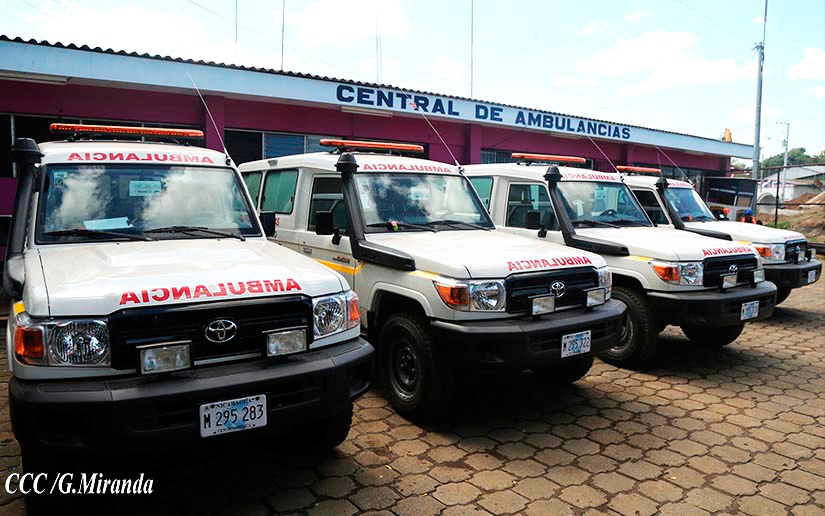 Invierten $ 2 millones para ambulancias en Nicaragua