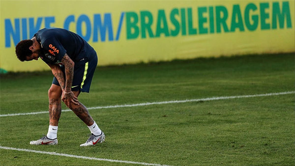 Neymar se lesiona el pie en medio de un entrenamiento de Brasil