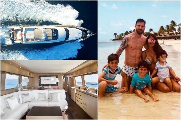 Las lujosas vacaciones en un yate de Lionel Messi y su familia