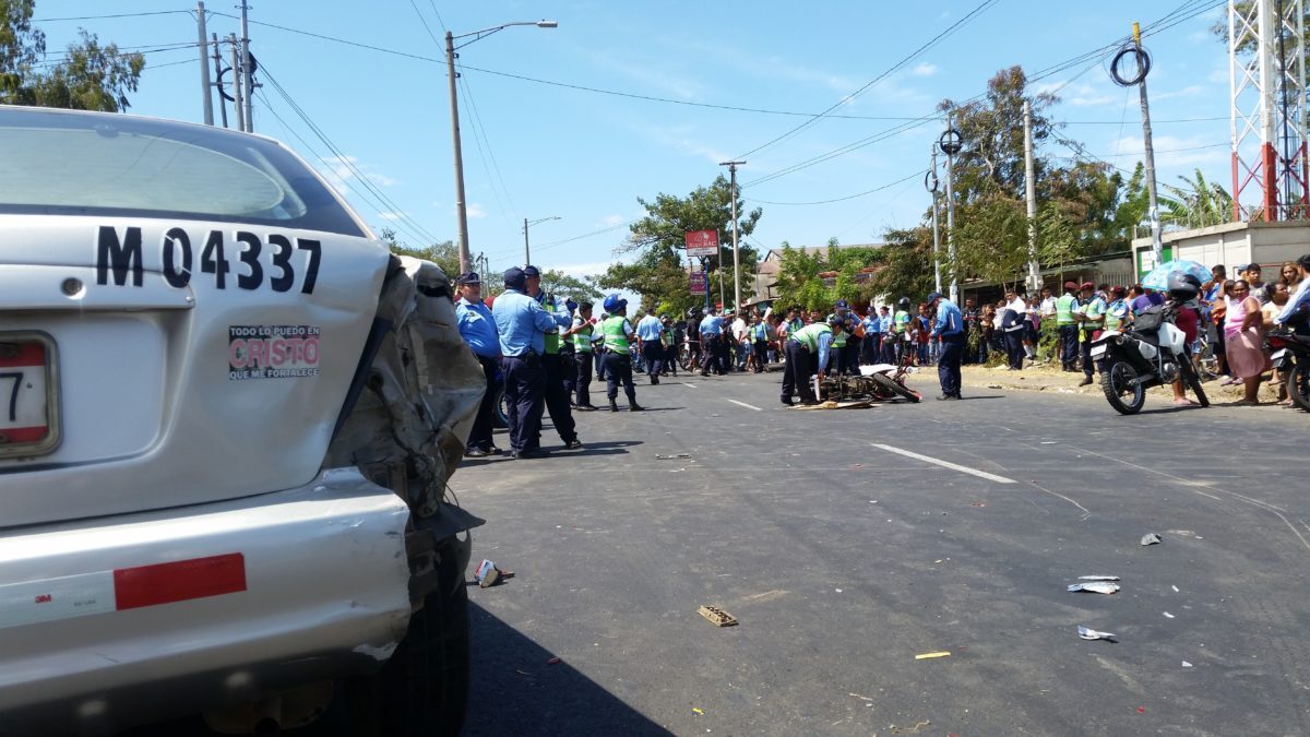 Nicaragua registra casi 800 accidentes de tránsito en una semana