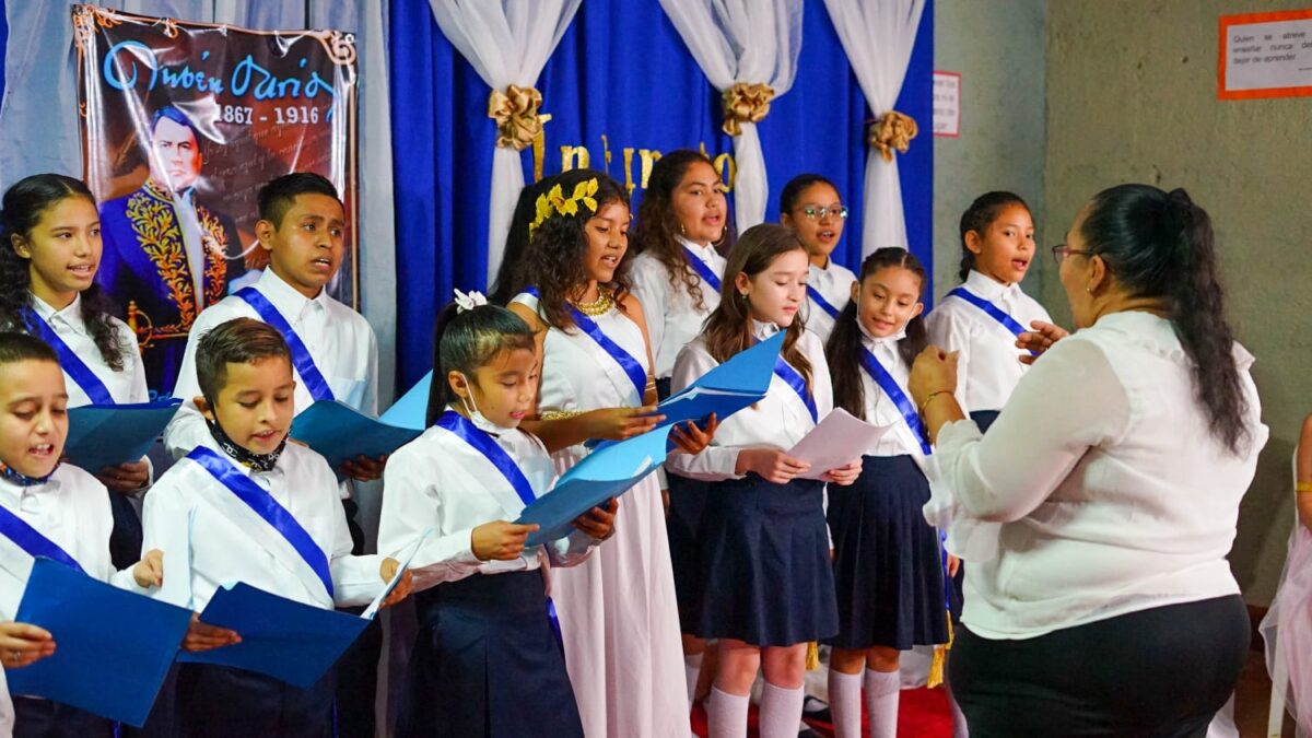 Nicaragua tiene el sistema de coros escolares más grande de la región