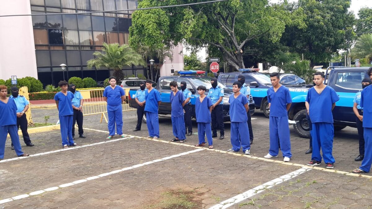 36 presuntos delincuentes arrestados recientemente en Nicaragua