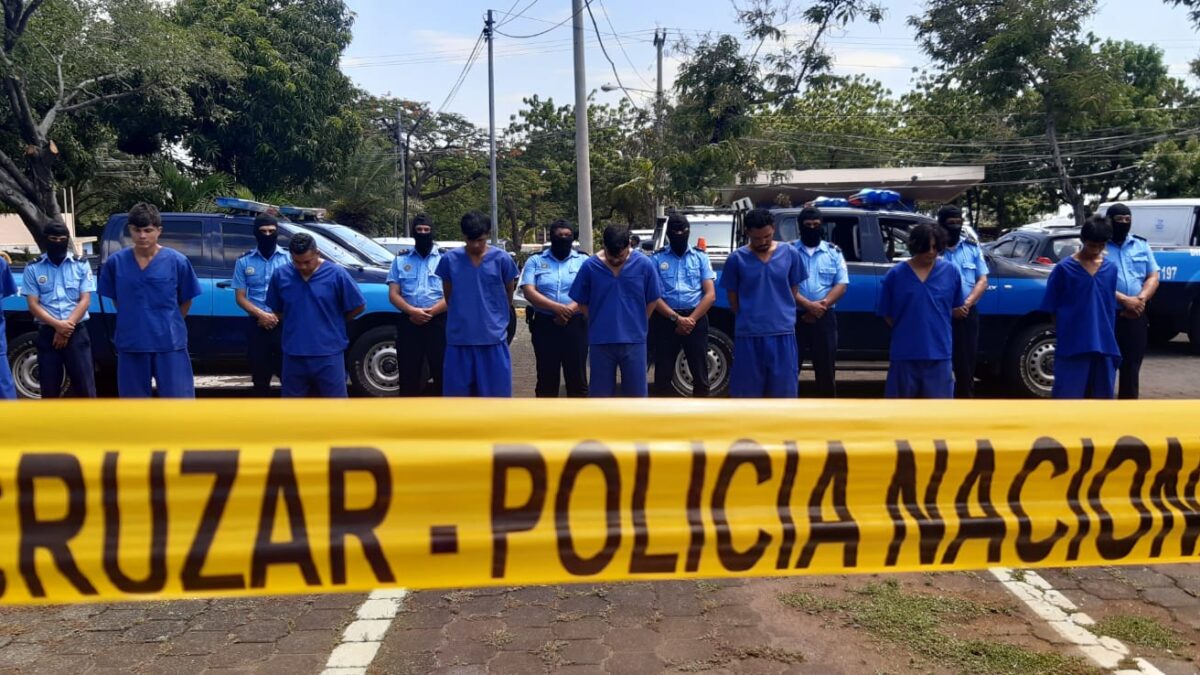 51 presuntos delincuentes arrestados recientemente en Nicaragua