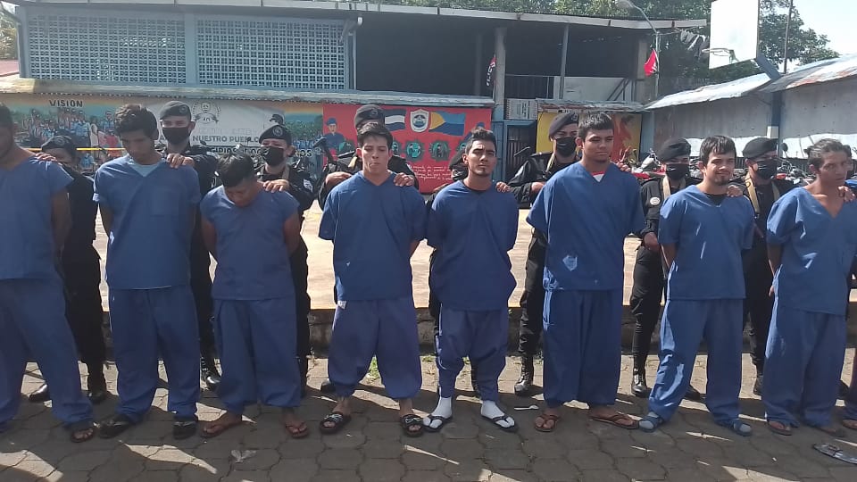 22 delincuentes de alta peligrosidad detenidos en Carazo