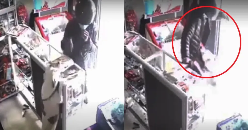 Una perrita frustra robo en la tienda de su dueña