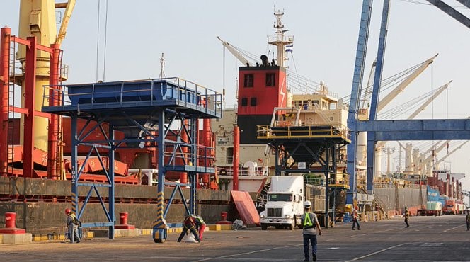 Puertos nicaragüenses atendieron 112 mil toneladas de cargas en una semana