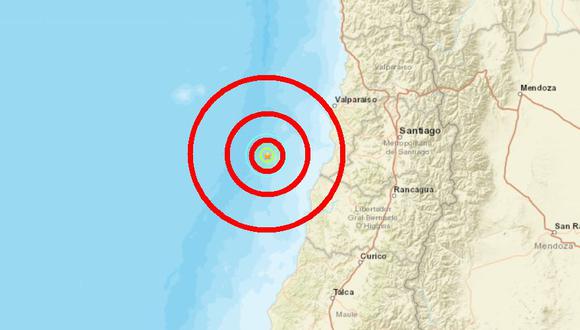 Fuerte sismo de magnitud 5,2 en la ciudad de Valparaíso, Chile  