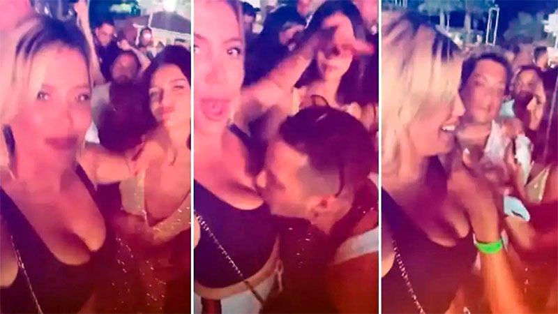 Wanda Nara se muestra descontrolada en una fiesta entre amigos en Ibiza