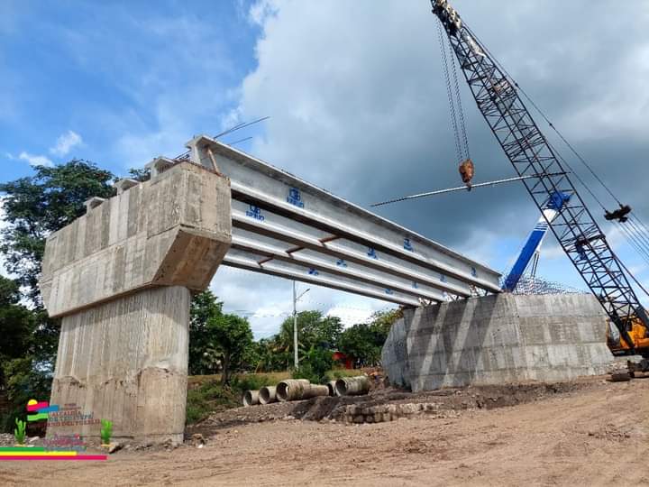 Excelente avance en construcción del puente de Teustepe, Boaco