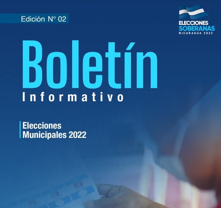 Boletín Informativo #2 de Elecciones Municipales 2022