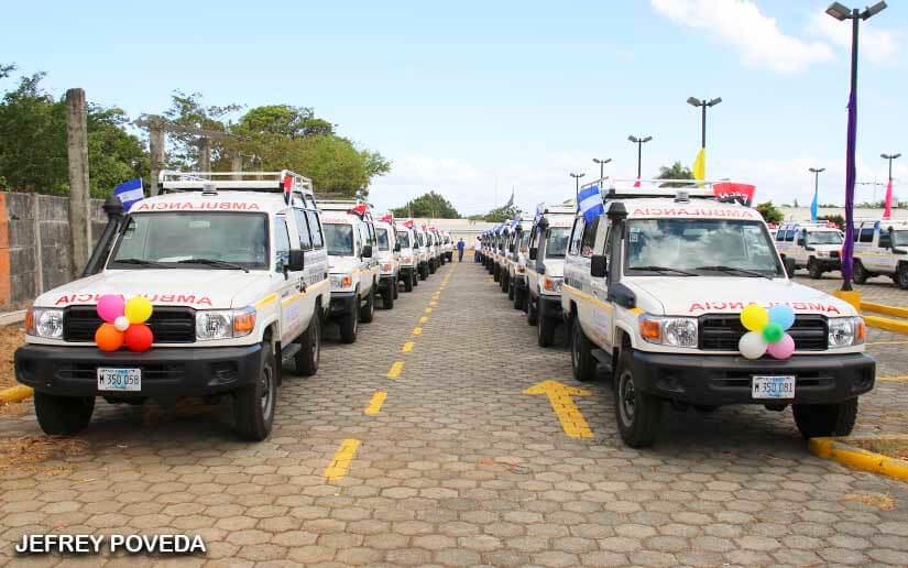 Nicaragua: entregarán ambulancias a unidades de salud