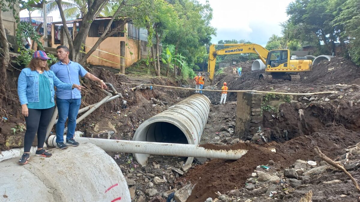 Habitantes del barrio Sócrates Sandino contarán con mejoras en drenaje pluvial