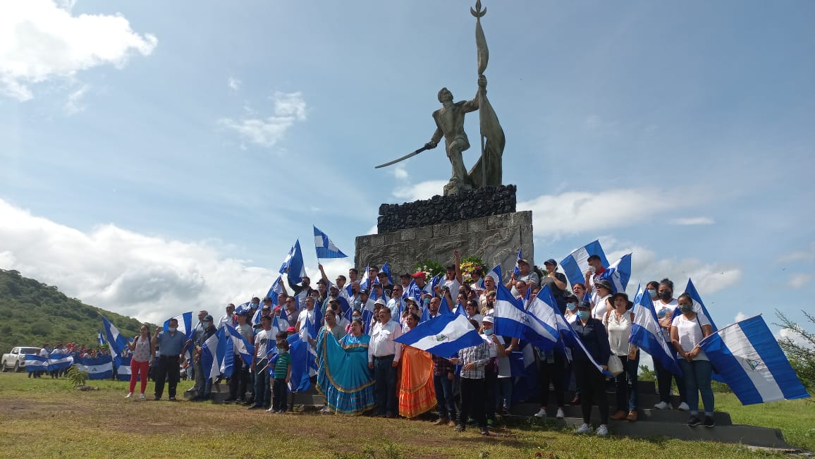 Nicaragüense manifiestan admiración a los héroes de la batalla de San Jacinto