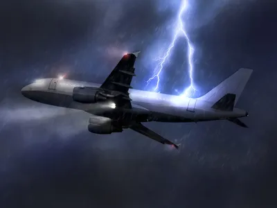 Un rayo provoca daños en un avión durante un vuelo