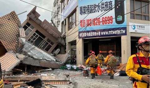 Fuerte sismo de magnitud 6.9 sacude a Taiwán