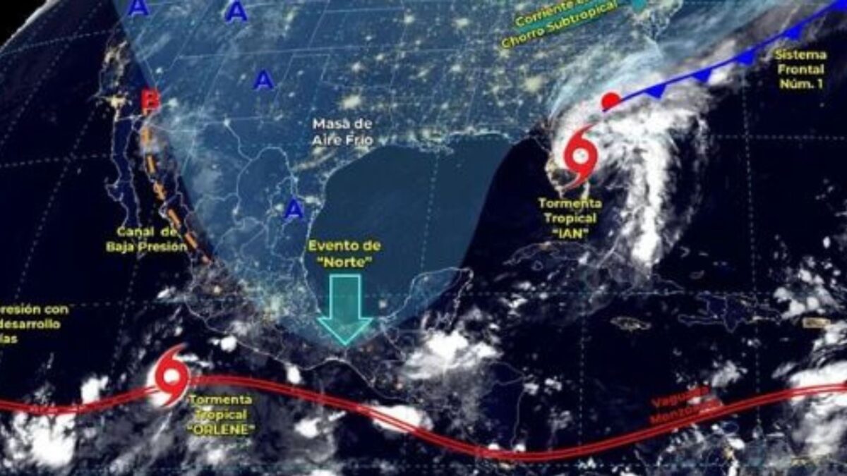 Nueva tormenta tropical Orlene amenaza al Pacífico mexicano